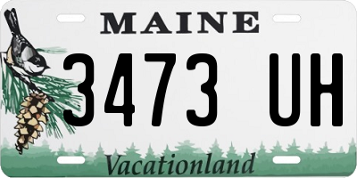 ME license plate 3473UH