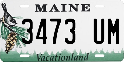 ME license plate 3473UM