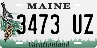 ME license plate 3473UZ