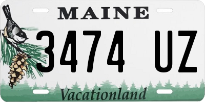 ME license plate 3474UZ