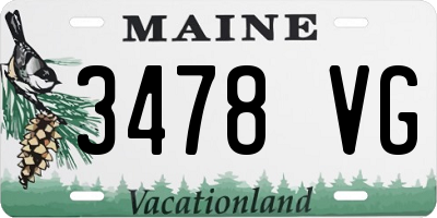 ME license plate 3478VG
