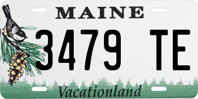 ME license plate 3479TE