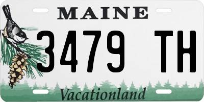 ME license plate 3479TH
