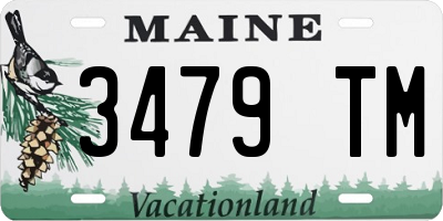 ME license plate 3479TM