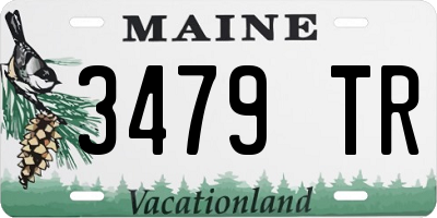 ME license plate 3479TR