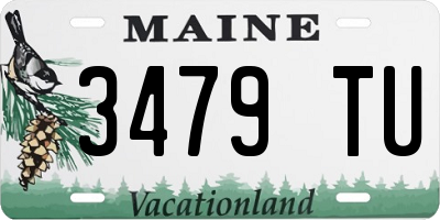 ME license plate 3479TU