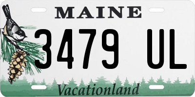 ME license plate 3479UL