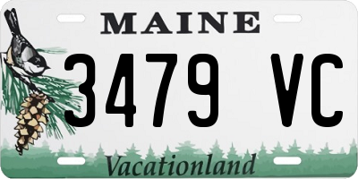 ME license plate 3479VC