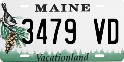 ME license plate 3479VD