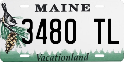 ME license plate 3480TL