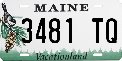 ME license plate 3481TQ