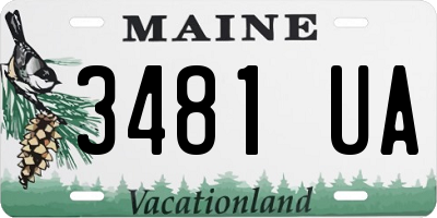 ME license plate 3481UA