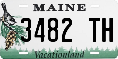ME license plate 3482TH