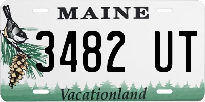 ME license plate 3482UT