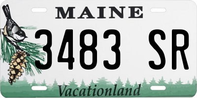 ME license plate 3483SR