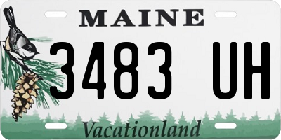 ME license plate 3483UH
