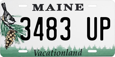 ME license plate 3483UP