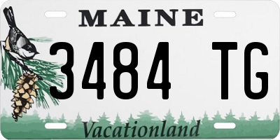 ME license plate 3484TG