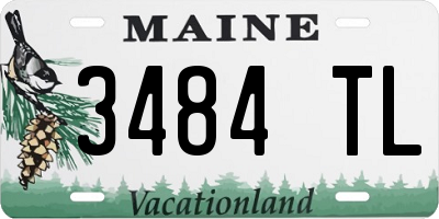 ME license plate 3484TL