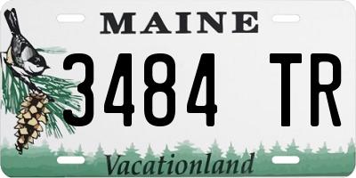 ME license plate 3484TR