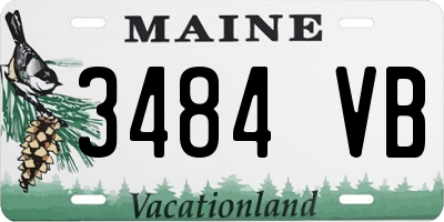 ME license plate 3484VB