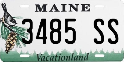 ME license plate 3485SS