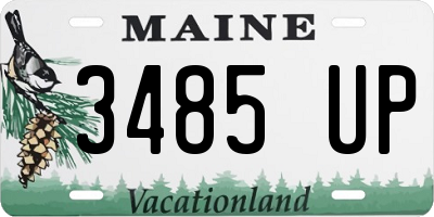ME license plate 3485UP