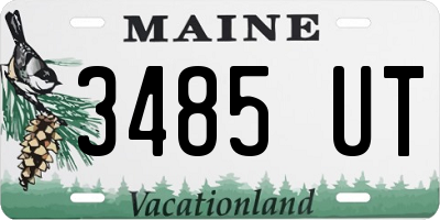 ME license plate 3485UT