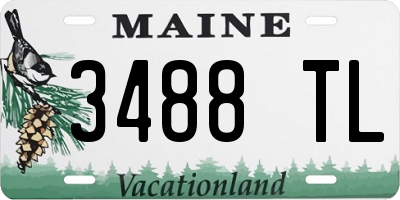 ME license plate 3488TL