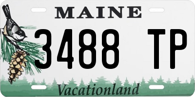 ME license plate 3488TP