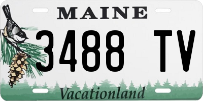 ME license plate 3488TV