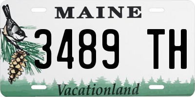 ME license plate 3489TH
