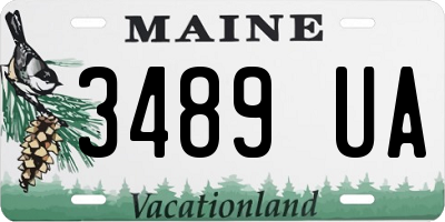 ME license plate 3489UA