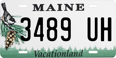ME license plate 3489UH