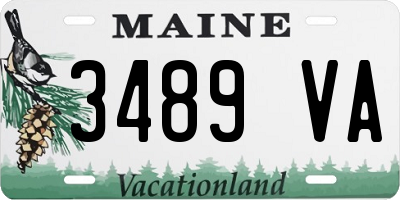 ME license plate 3489VA
