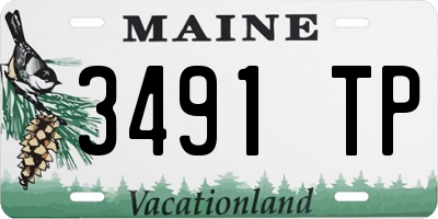 ME license plate 3491TP