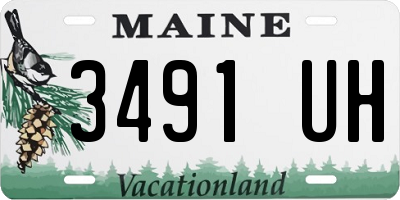 ME license plate 3491UH