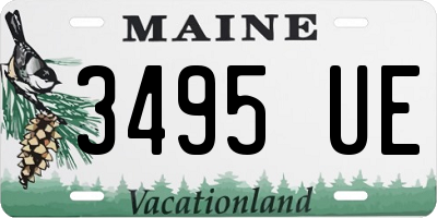 ME license plate 3495UE