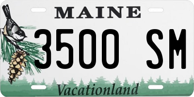 ME license plate 3500SM