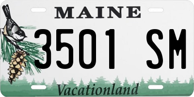 ME license plate 3501SM