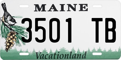 ME license plate 3501TB