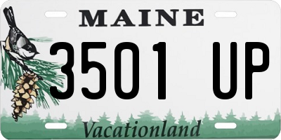 ME license plate 3501UP