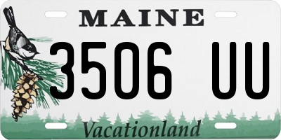 ME license plate 3506UU