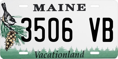 ME license plate 3506VB