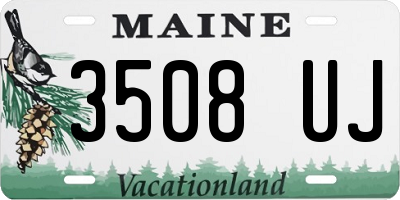 ME license plate 3508UJ