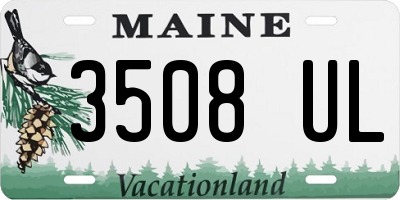 ME license plate 3508UL