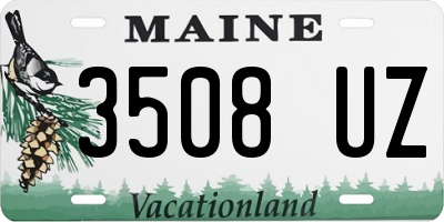 ME license plate 3508UZ