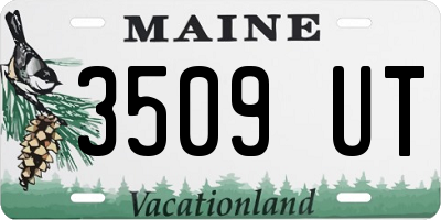 ME license plate 3509UT