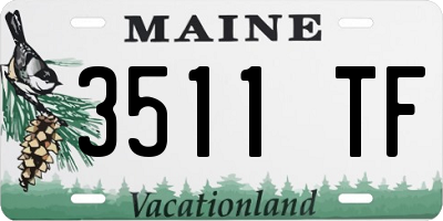 ME license plate 3511TF