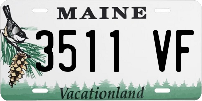 ME license plate 3511VF